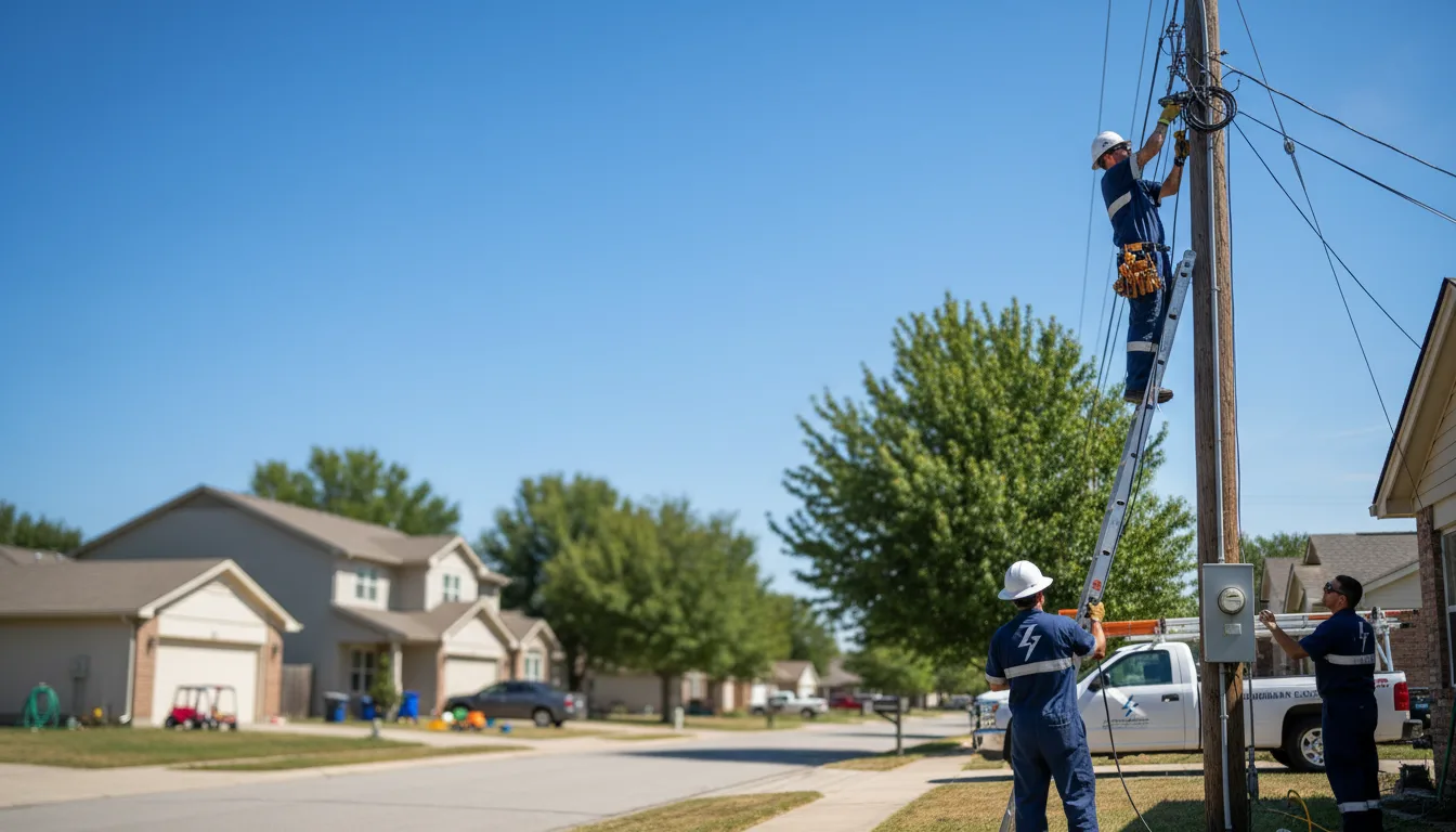 Residential electrician providing installation services in Bern, KS